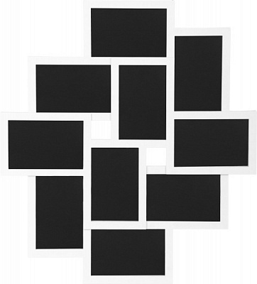 Колаж 9 фото 10x15 см білий