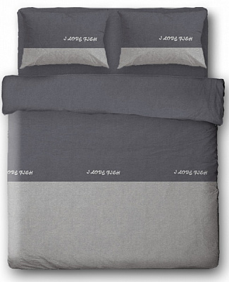 Комплект постельного белья Stylish 2,0 серый Ibodo 