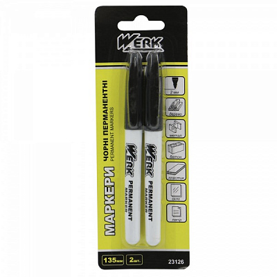 Маркер перманентний Werk 23126 2 шт. 120271