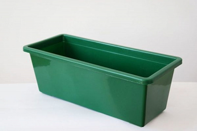 Горшок пластиковый 5 л прямоугольный 5л зеленый 