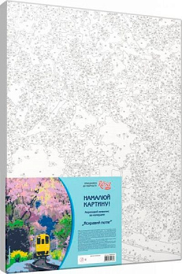 Набір стандарт акриловий живопис за номерами Яскравий потяг Rosa Start