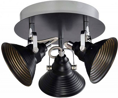 Спот Crystal Life LED 3x5 Вт черный 17092-3 