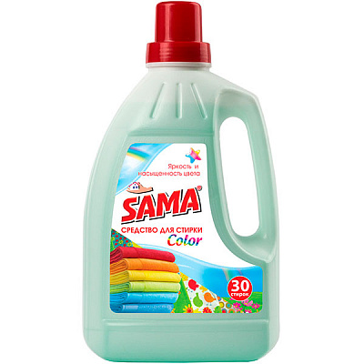 Гель для машинной и ручной стирки SAMA Color 1,5 л
