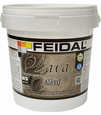 Декоративная шпаклевка моделирующая Feidal Lava Maxi 1 л