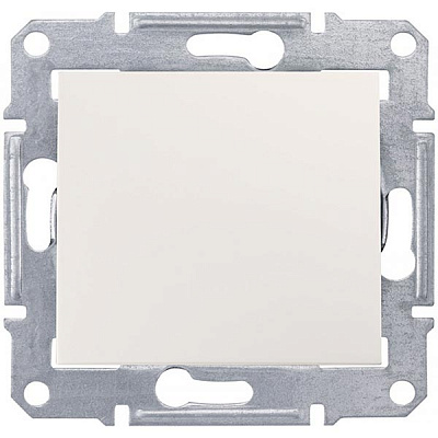 Вимикач перехресний одноклавішний Schneider Electric Sedna без підсвітки 10 А 250В IP20 кремовий SDN0500123