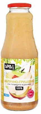 Сік Sims Juice Яблучно-грушевий 1л