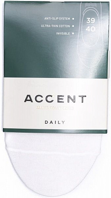 Носки мужские Акцент (ультракороткие) 0 0709 301 р. 25 белый 