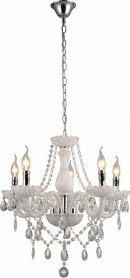 Люстра підвісна Altalusse 5x40 Вт E14 білий/хром INL-1149P-05