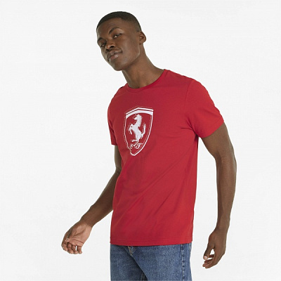 Футболка Puma Ferrari Race tonal Shield Te 53375202 р.XL червоний
