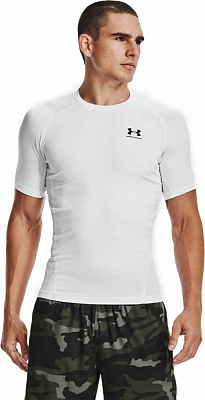 Футболка Under Armour UA HG ARMOUR COMP SS 1361518-100 р.S білий
