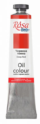 Краска масляная Красная темная 45 мл Rosa Studio
