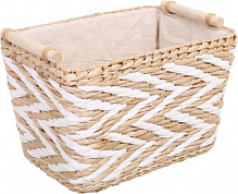Корзинка плетеная Tony Bridge Basket с текстилем 38х26х24 см BXF20-5A-2 