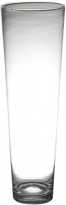 Ваза стеклянная 13х40 см