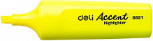 Маркер текстовый Deli Accent 5 мм 621ES желтый 