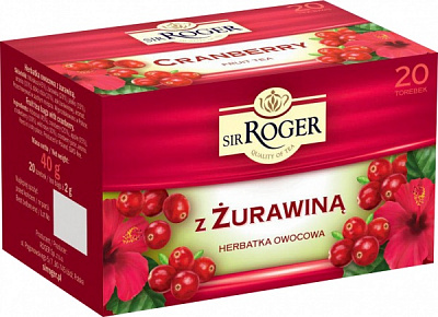 Чай Sir Roger Клюква 20 шт. 40 г 