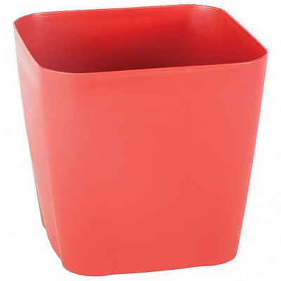 Горшок Serinova SAFIR №3 175xН155 с дренажом квадратный 3,4 л красный 