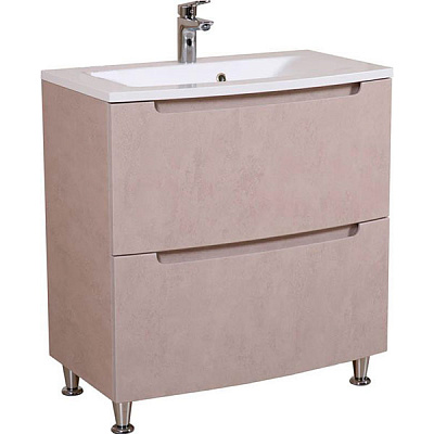 Тумба напольная Aqua Rodos HeadWay 80 см бетон бежевый под умывальник из искусственного камня 80