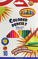 Карандаши цветные Premium 18 шт. 1618 CLASS