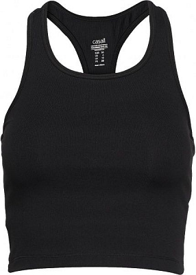 Майка Casall Bold Rib Crop Tank 20424901 40 черный