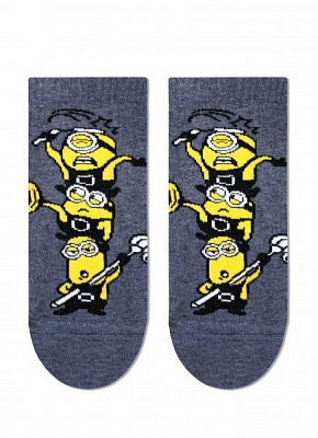 Носки женские Брестские 1125 Minions (укороченные) 305 р. 25 серый меланж 1 пар 