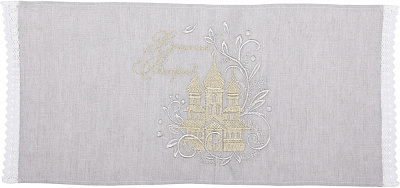 Рушник великодній 434-24/00 30x70 см Едельвіка бежевий