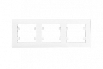 Рамка трехместная Makel Rizz горизонтальная белый 88001703