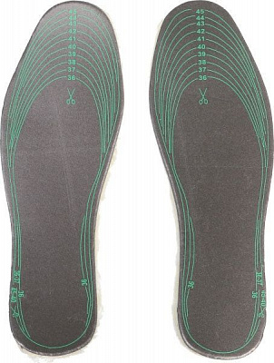 Стельки 3С Маркет (пена + мех) 8137 темно-серый