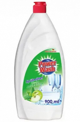 Средство для ручного мытья посуды Power Wash Spulmittel Яблуко 0,8л