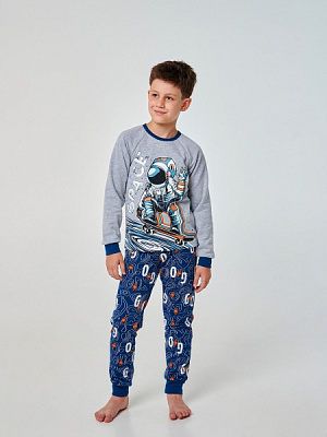 Пижама для мальчиков Smil 104697 р.128 серый меланж 104697 