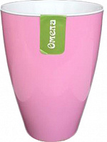 Горщик пластиковий Омела Омела Самозволожуючий 0,6 літра круглий 0,6л рожевий 