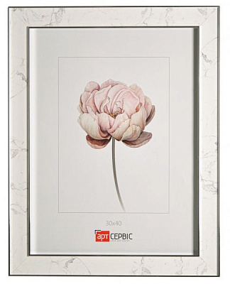 Рамка для фото Арт-Сервіс ЭА-01751 30х40 см білий із сріблястим