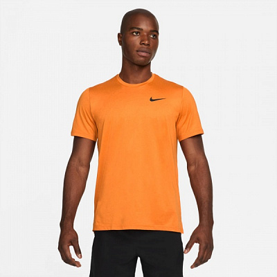 Футболка Nike M NP DF HPR DRY TOP SS CZ1181-886 р.XL помаранчевий