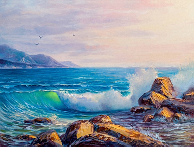 Репродукція Берег моря 60x80 см Арт Фемелі