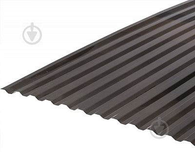 Гофрированный монолитный поликарбонат Rodeca 0,8x2000x1040 мм бронза 