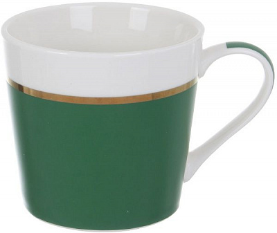 Чашка Elegant Green 400 мл фарфор Fiora