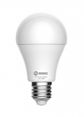 Лампа светодиодная Makel 10 Вт A60 матовая E27 230 В 6500 К BC10.0W-0127M 