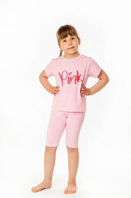 Футболка для дівчаток KOSTA р.134–140 рожевий 0540-7