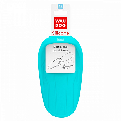 Поїлка Waudog Silicone 165х90 мм блакитна