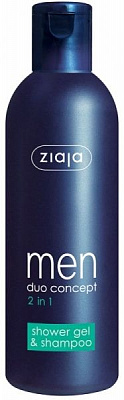 Шампунь-гель Ziaja MEN 2 в 1 300 мл