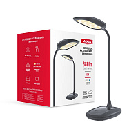 Настольная лампа аккумуляторная Maxus 5 Вт черный 1-MDL-5W-BB