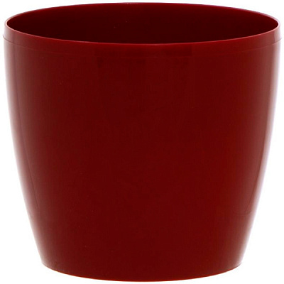 Горщик пластиковий Lamela Магнолія круглий 3,4л бордовий (202)