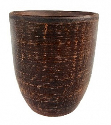 Склянка високий гладкий візерунок 300 мл Український гончарний посуд