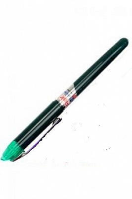 Ручка шариковая Flair 743DX синяя Writometer DX 10км зеленый корпус 