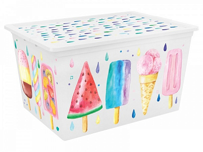 Ящик для хранения KIS 247159 Portobello XL 50 л разноцветный 310x550x390 мм