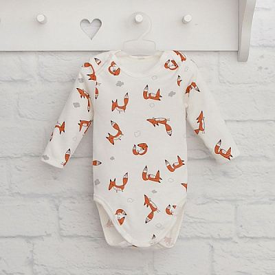 Боди детское унисекс Blanka Лисичка р.92 бежевый 110122 