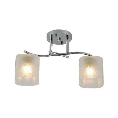 Люстра Miorro Lorenza 400х110х240 мм металл/стекло 2x40 Вт E27 хром 51-311-109