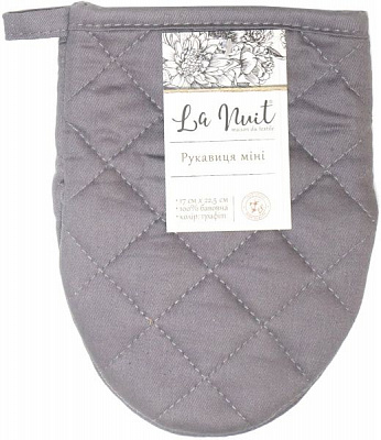 Рукавица мини 17x22,5 см графит La Nuit 