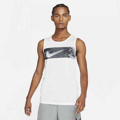 Майка Nike M NK LEG TANK SW CAMO DA1589-100 XL белый