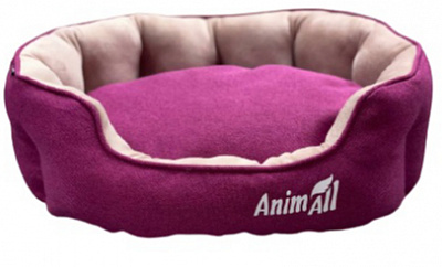 Лежанка AnimAll Royal Velours M Fuchsia 53х47х21 см фуксия 167959