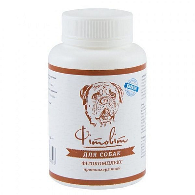 Добавка витаминная ProVET Фитовит фитокомплекс противоаллергический для собак 100 табл.